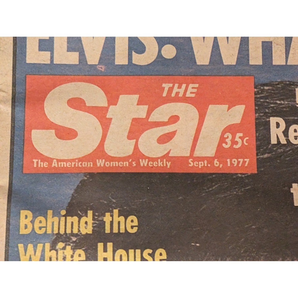 Sept 6 1977 The Star Elvis‎ What Happened Cover Priscilla Photo Tabloid - Picture 2 of 3
